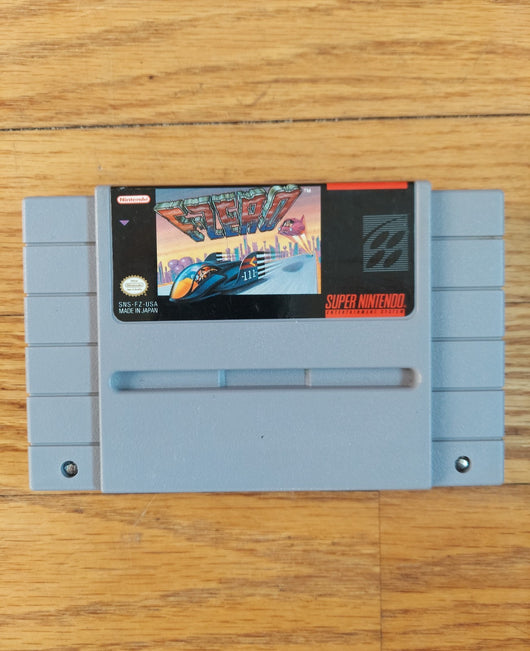 F-Zero - SNES Game Racing Grand Prix Sci-Fi Retro Classic, Works, Fast Shipping!