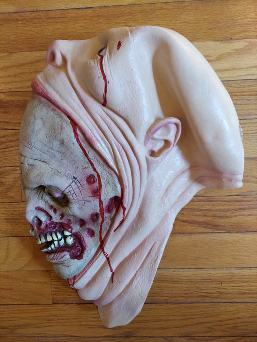 2 Faces/Zombie Latex Mask (2015 Rubies Costume) Halloween Prop - Brand New