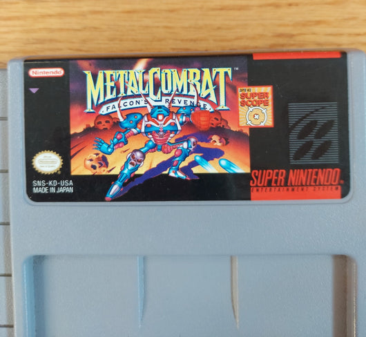 Metal Combat - SNES Game Shooter Action & Adventure Mecha, Works, Fast Shipping!