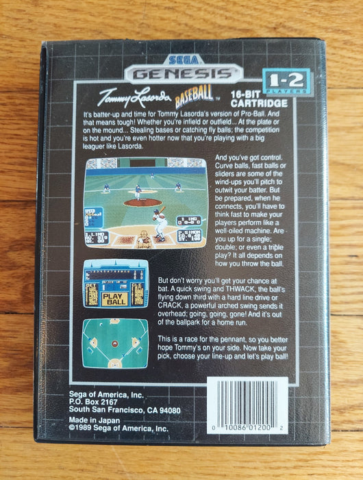Tommy Lasorda Baseball (CIB) - Sega Genesis Game Sports, Works, Fast Shipping!