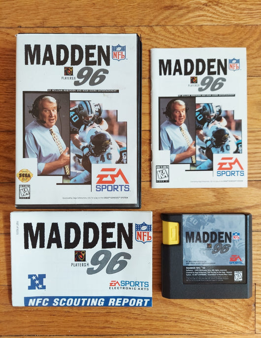 Madden 96 (CIB) - Sega Genesis Game NFL Football Sports, Works, Fast Shipping!