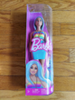 Mattel Barbie Fashionista Doll 170 with Blue Hair and Rainbow Top, Fast Shipping