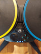 Wii Rockband Bundle W/Wireless Drumset, Cymbals, Wireless Guitar Hero Les Paul