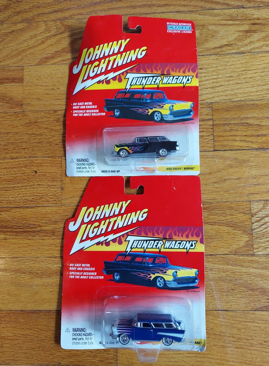 Johnny Lightning: Thunder Wagons Combo (1956 Chevy Nomad & 1957 Chevy Nomad)
