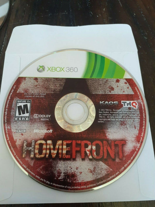 Homefront (Microsoft Xbox 360, 2011) Disc Only!, Works, Baby!