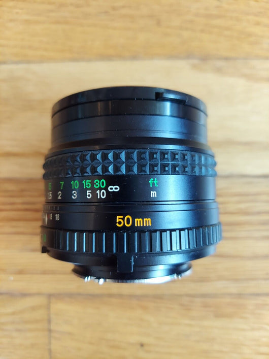 Minolta X-7 Camera W/Focal 1:2.8 28mm Lens, Minolta 1:1.7 50mm Lens, W/ Bag
