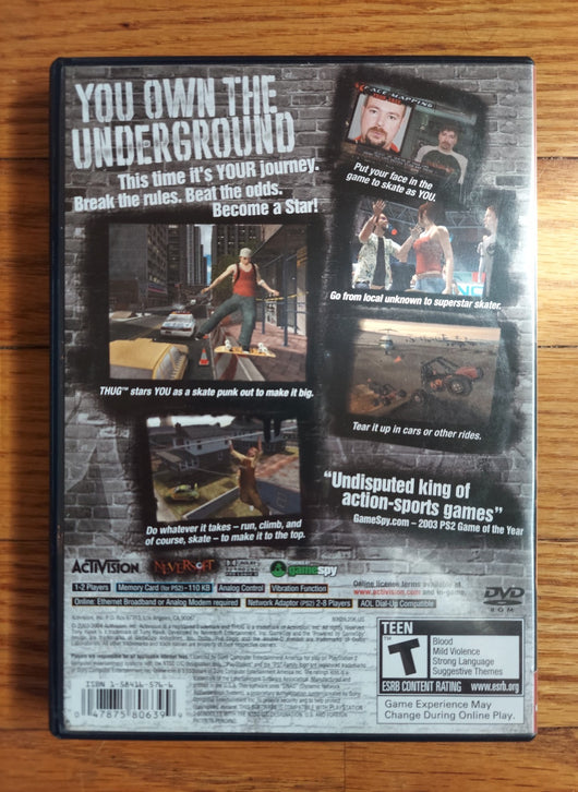 Tony Hawk's Underground - Greatest Hits (CIB) - PS2 Skateboarding Fast Shipping!