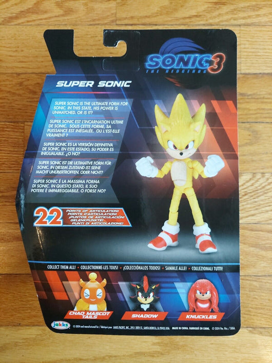 (Jakks) Sonic 3: Super Sonic Figure, NIB, Fast Shipping