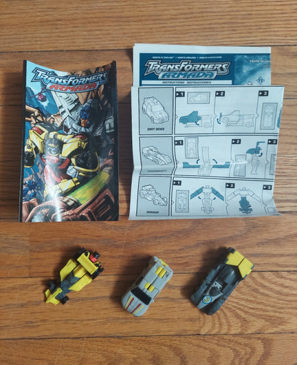 Transformers (2002) Armada Race Mini-Con Team (Complete) - Mirage, Downshift