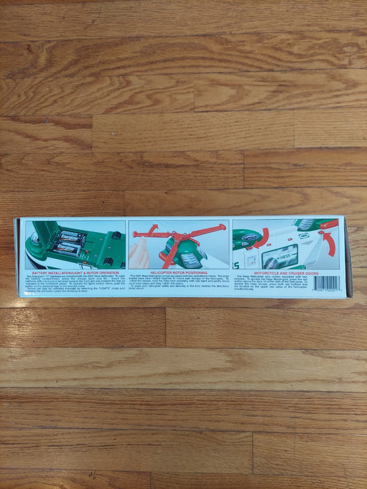 Hess 2001 Helicopter With Motorcycle And Cruiser,Fast Shipping