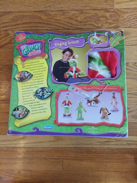 Dr. Seuss How The Grinch Stole Christmas! Singing Grinch Doll, Fast Shipping