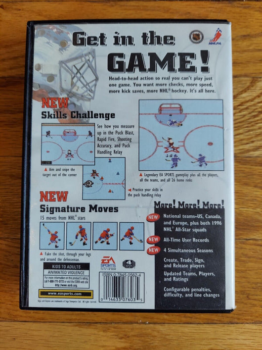 NHL 97 (Sega Genesis, 1996), Works, CIB,FAST SHIPPING!