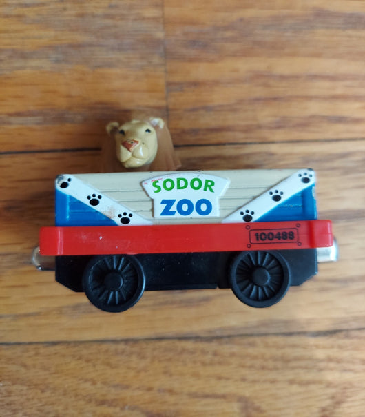 Thomas & Friends Take N Play Die-Cast Soder Zoo - Monkey Car & Lion Car - Works!