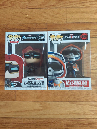 Funko Pop! Black Widow Combo (Black Widow #630 & Taskmaster #605),NIB,Fast Ship