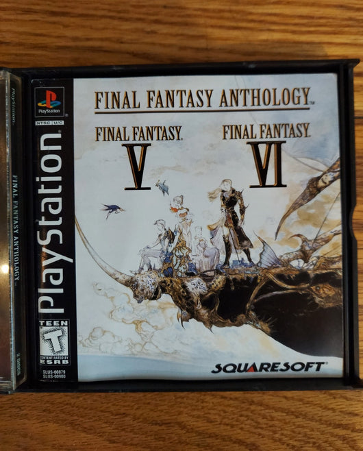 Final Fantasy Anthology (CIB) - PS1 Game RPG Adventure Retro Works Fast Shipping