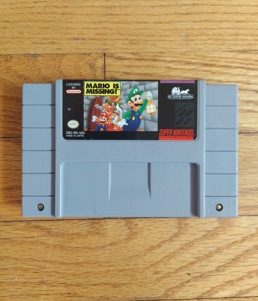 Mario Is Missing! - SNES Game Educational Adventure Point-and-Click, Fast Ship!