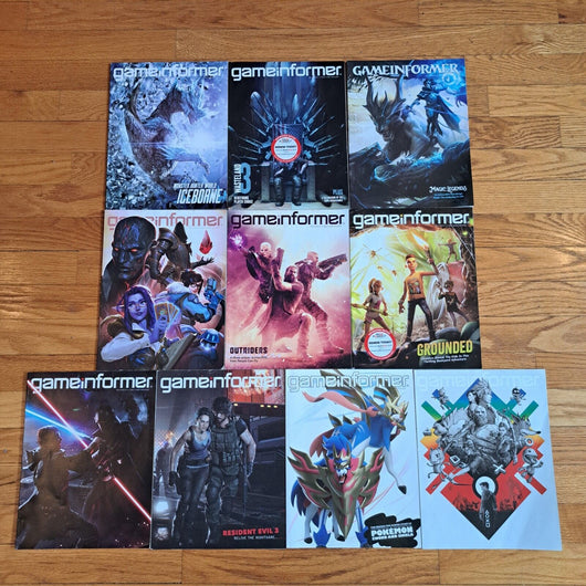 Game Informer Magazine, Lot Of 10,check Photos, Fast Shipping