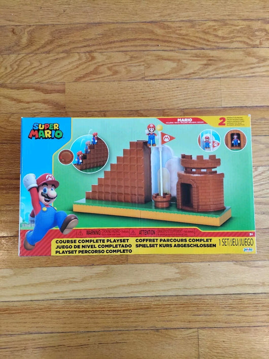 Super Mario Course Complete Playset w/ Mario Figure Jakks Toys, Fast Shipping