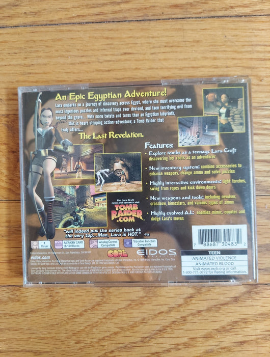Tomb Raider: The Last Revelation (CIB) - PS1 Game Adventure Works Fast Shipping!