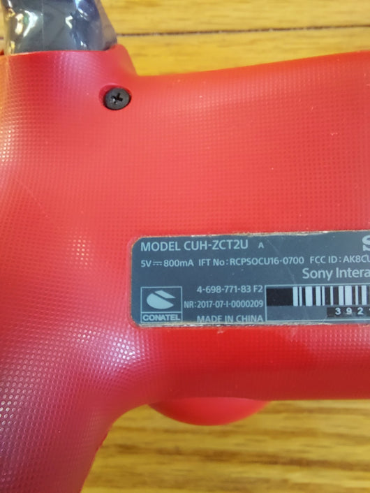 PS4 Wireless Controller Red - Drifts - For Parts/Broken No Returns Fast Shipping
