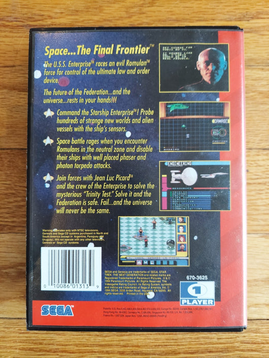 Star Trek: The Next Generation - Echoes From The Past (CIB) - Sega Genesis