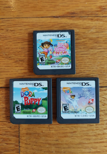 Dora 3 Game Bundle (Dora Puppy, Big Birthday Adventure, Saves The Snow Princess)