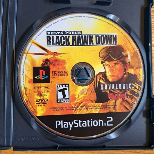 Delta Force: Black Hawk Down (Sony PlayStation 2, 2005) - CIB Complete W/Manual