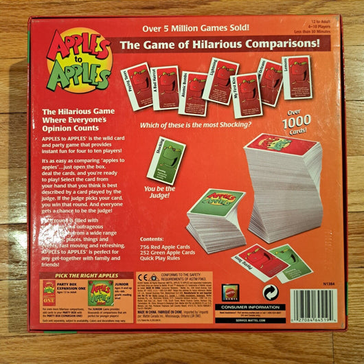 Mattel Apples to Apples Party Box Party Game (4434)