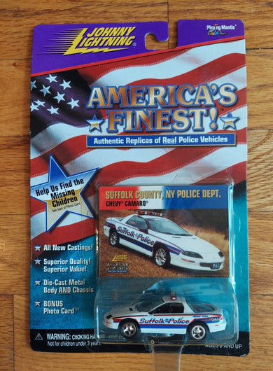 Johnny Lightning: America's Finest - Suffolk County NY Police Dept -Chevy Camaro