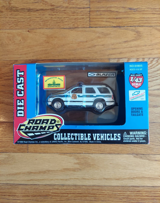 Road Champs: Collectible Vehicles - DC Metropolitan Police - Chevy Blazer - 1/43