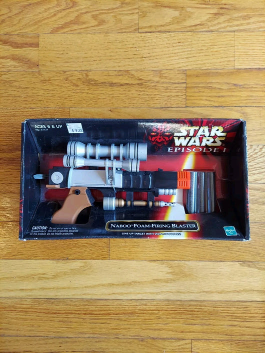 Star Wars Episode 1: Naboo Foam-Firing Blaster, New In Box, Fast Shipping!