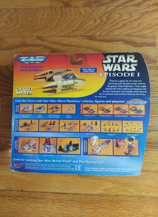 Star Wars Episode 1: Trade Federation Droid Starfighter - MicroMachines - NEW