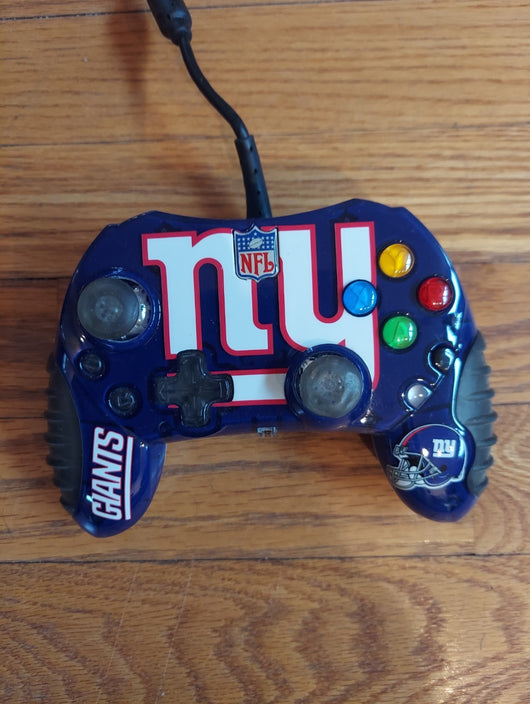 Mad Catz New York Giants NFL Original Xbox Controller Wired Blue - Vintage 2005