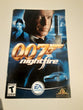 James Bond 007: NightFire - PS2 PlayStation 2 Authentic Instruction Manual Only