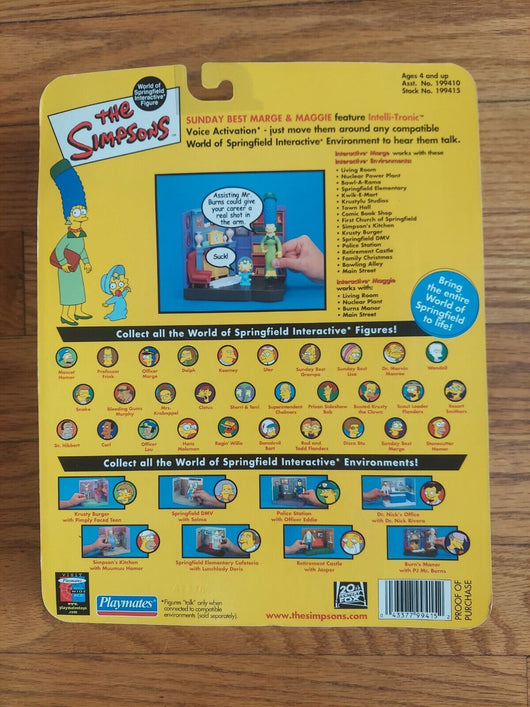 Playmates: The Simpsons Intelli-Tronic Voice Activation (Series 10) - Sunday...