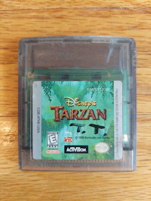 Game Boy Color (Green) W/2 Games (All-Star Baseball 2000, Disney's Tarzan)