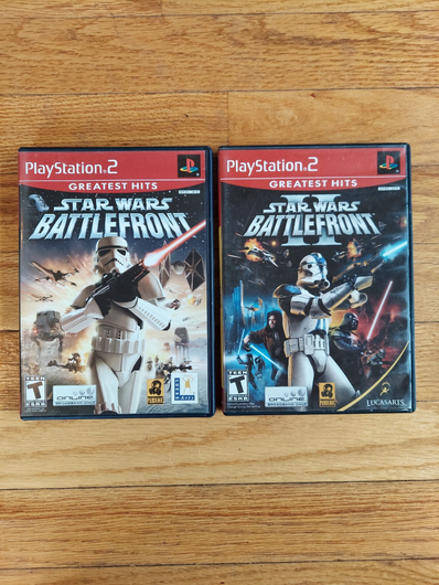 Star Wars Battlefront (Greatest Hits) (CIB) & Star Wars Battlefront II (Greatest