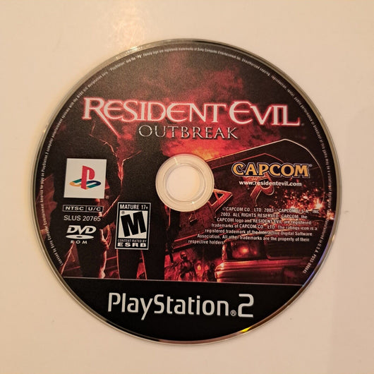 Resident Evil: Outbreak (Sony PlayStation 2, 2004, PS2) Authentic Game Disk Only