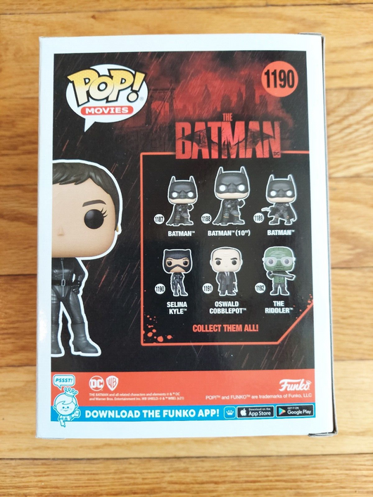 Funko Pop! Movies: Selina Kyle #1190 (Chase Limited Edition) & Selina Kyle #1190