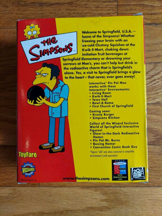 The Simpsons Pin Pal  Moe Figure ToyFare Exclusive by Playmates Fast Shipping 