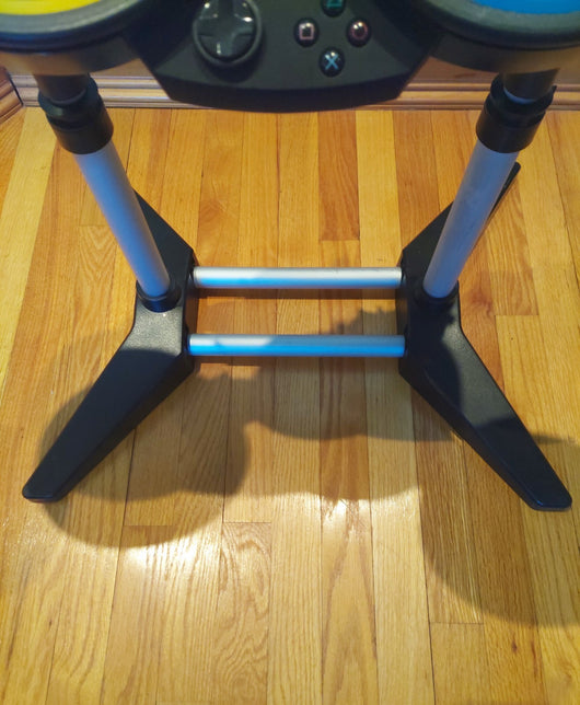 PS3 Rock Band Bundle W/Wired Drum Set, Kick Pedal, Drum Sticks, Wireless Fender
