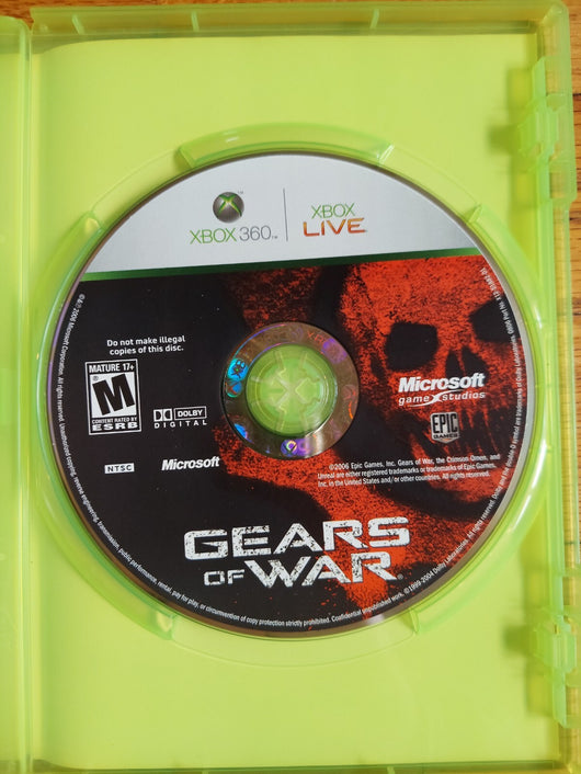 Gears Of War Xbox 360 W/Gears Of War: Aspho Fields Graphic Novel, Fast Shipping!