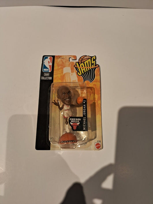 Mattel NBA Jams Action Figure Michael Jordan White & RED MOC 1998 #2