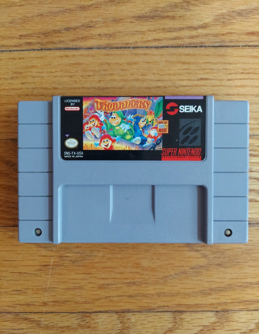 Troddlers - SNES Game Puzzle Strategy Cartoon Retro Classic Works Fast Shipping