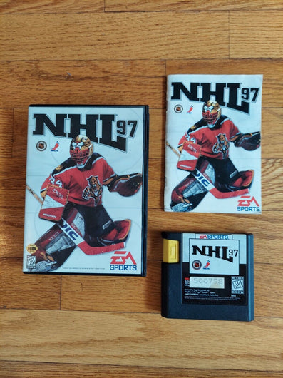 NHL 97 (Sega Genesis, 1996), Works, CIB,FAST SHIPPING!