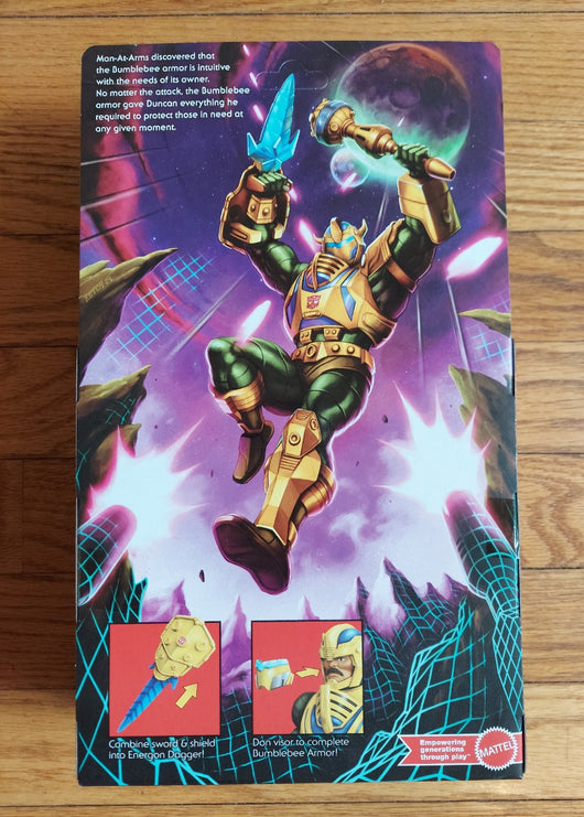 Mattel MOTU Masters Of The Universe X Transformers - Bumblebee Armor Man-At-Arms