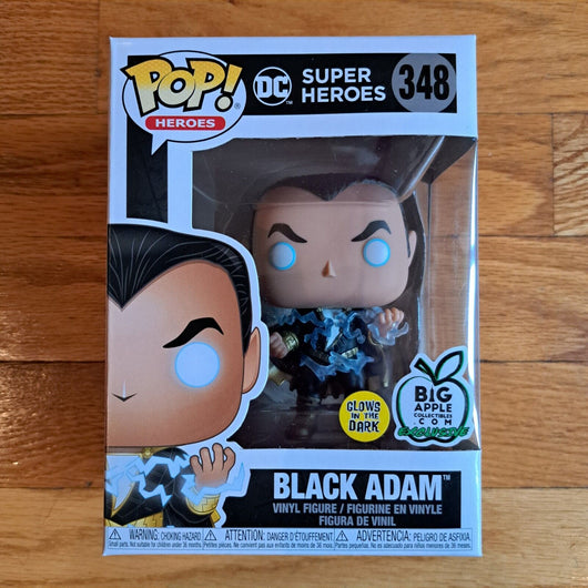 BB Funko POP DC Heroes Black Adam Glow in the Dark Big Apple Collectibles #348