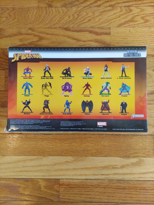 Marvel Spider-Man: 18 Nano Die Cast Metal Figs Collection (Jada), Fast Shipping!