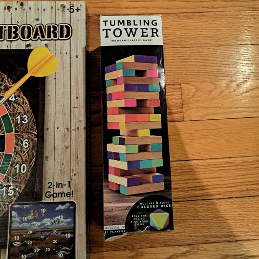 Easy Hang Magnetic Dartboard With Safe Tip Darts And Tower Game FUN FOR ALL AGES