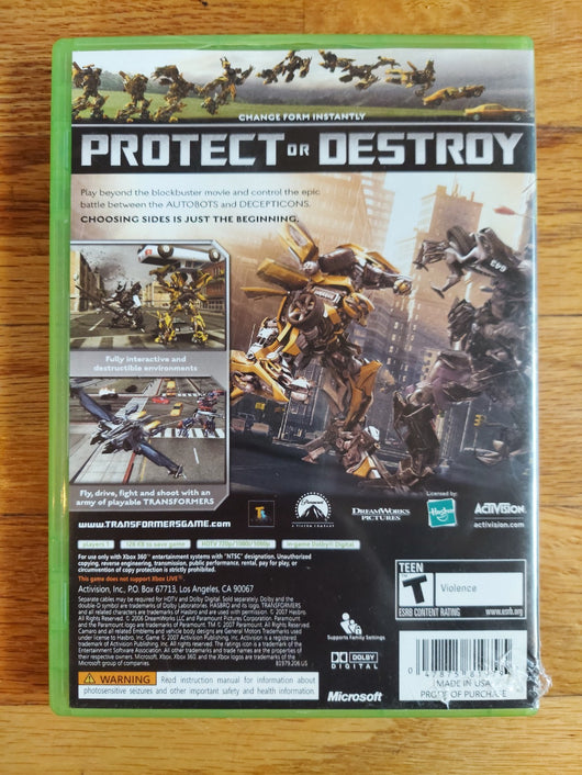 Transformers: The Game Xbox 360 - No Manual, Fast Shipping!